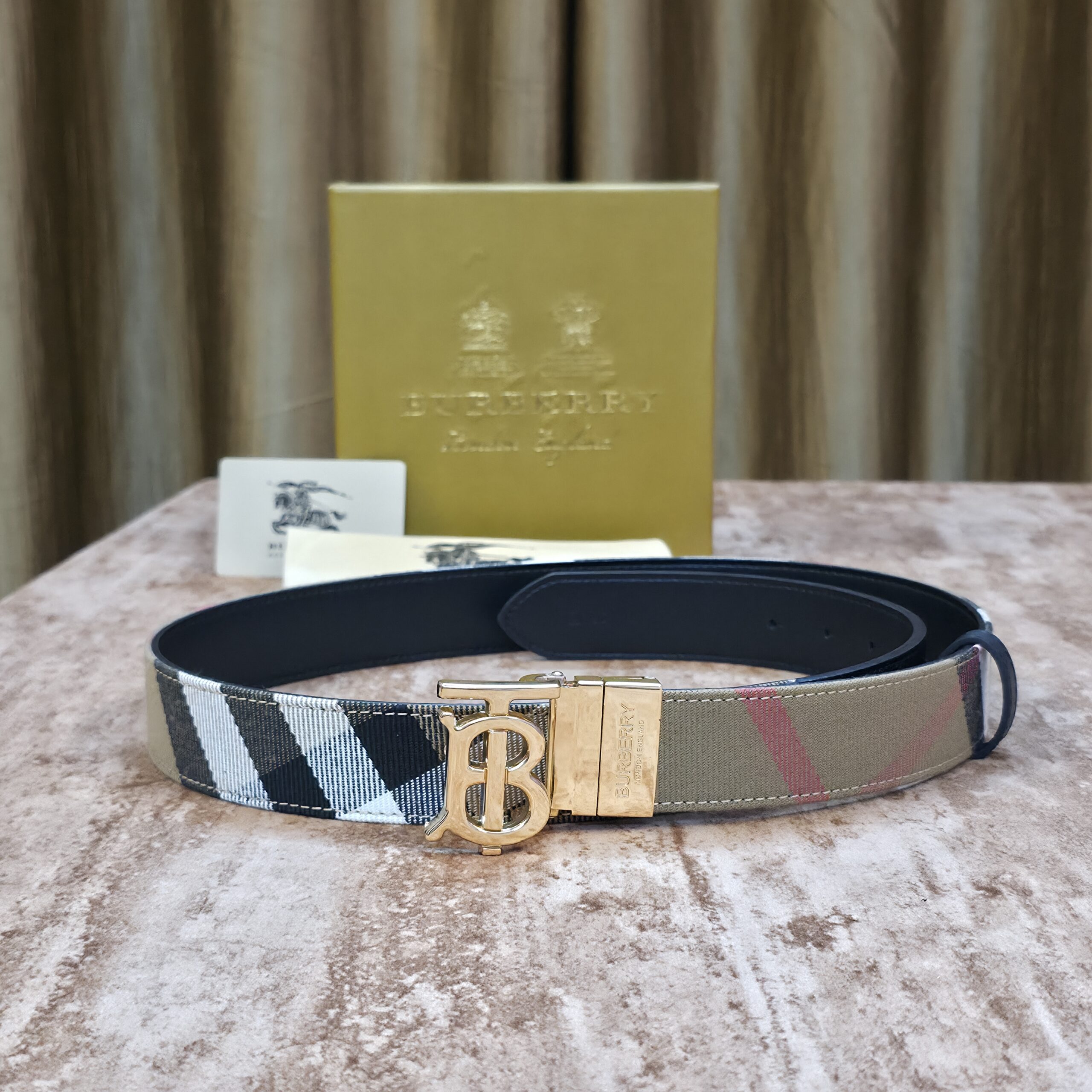 B@rberry Premium Cal Leather Belts
