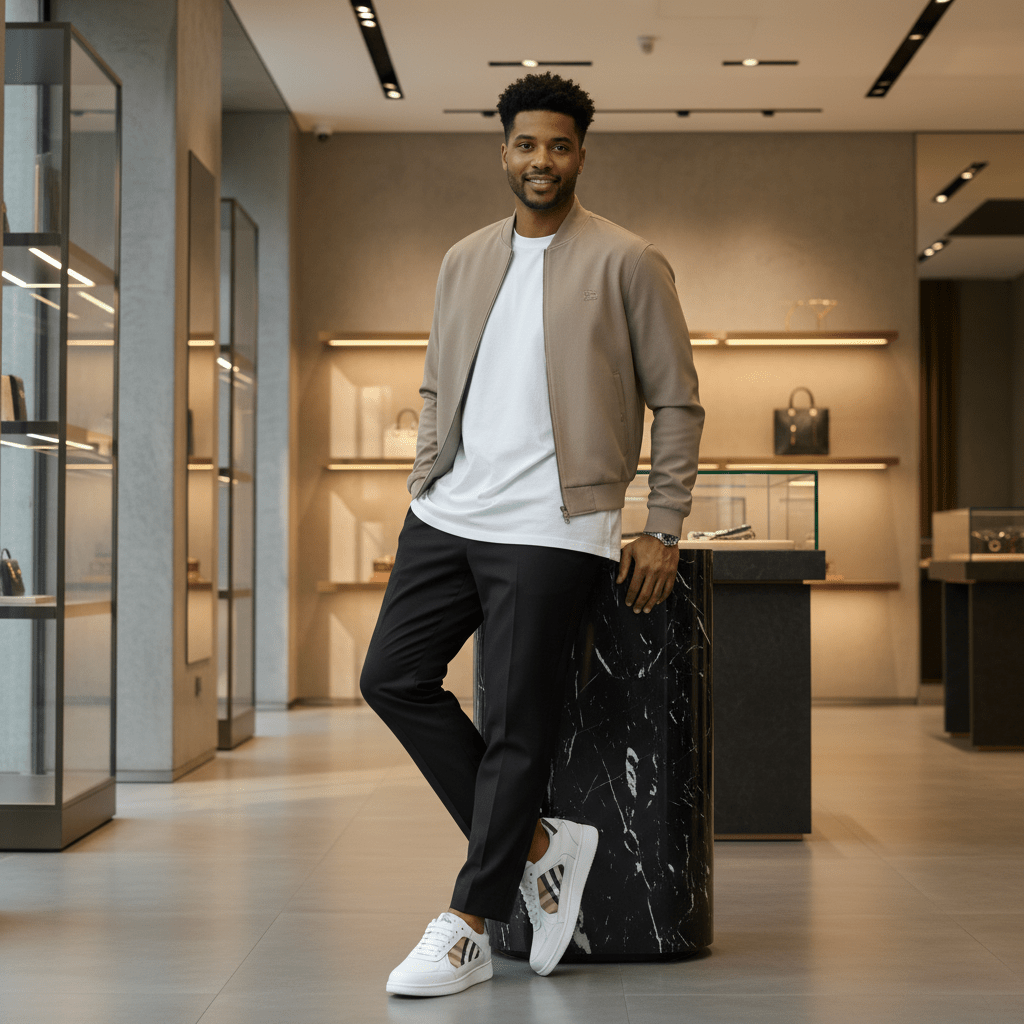 B@rberry Premium Sneakers - Image 3